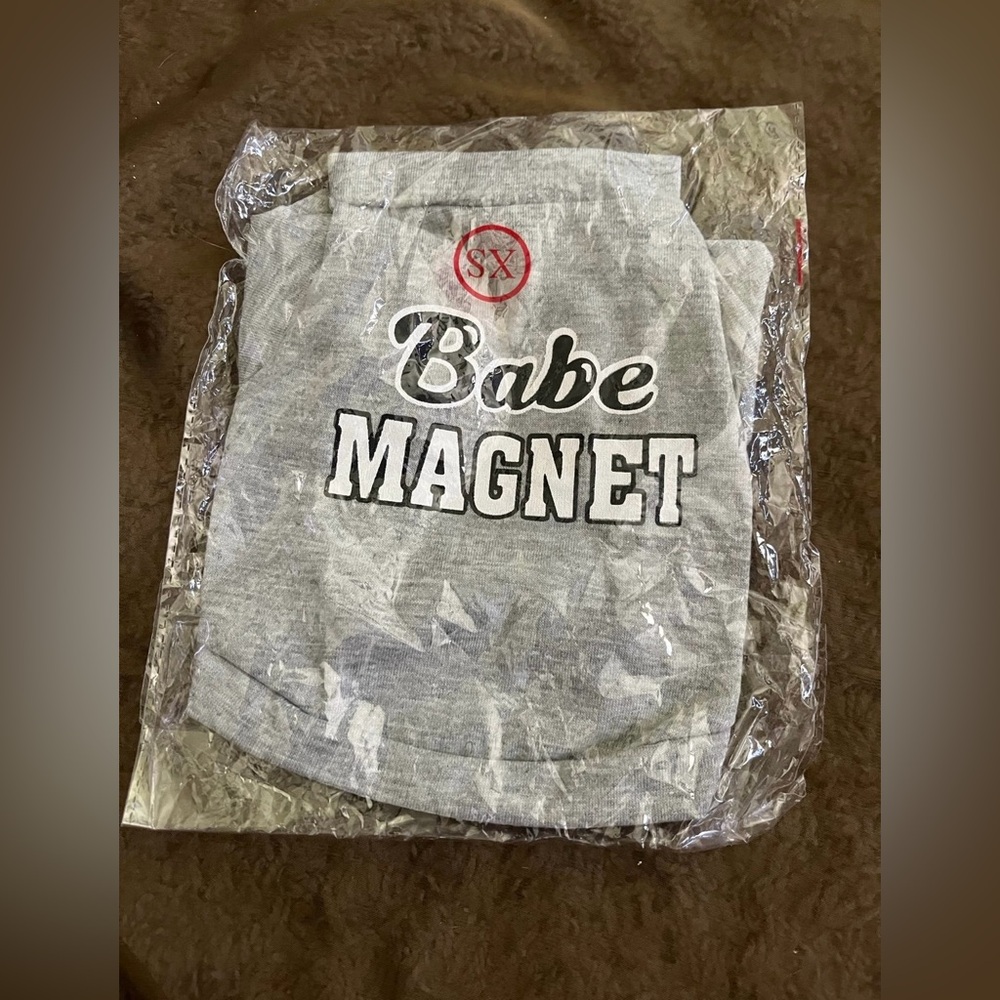 Gray Babe Magnet Dog Shirt